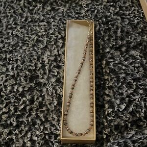 Pink Crystal Bead Necklace